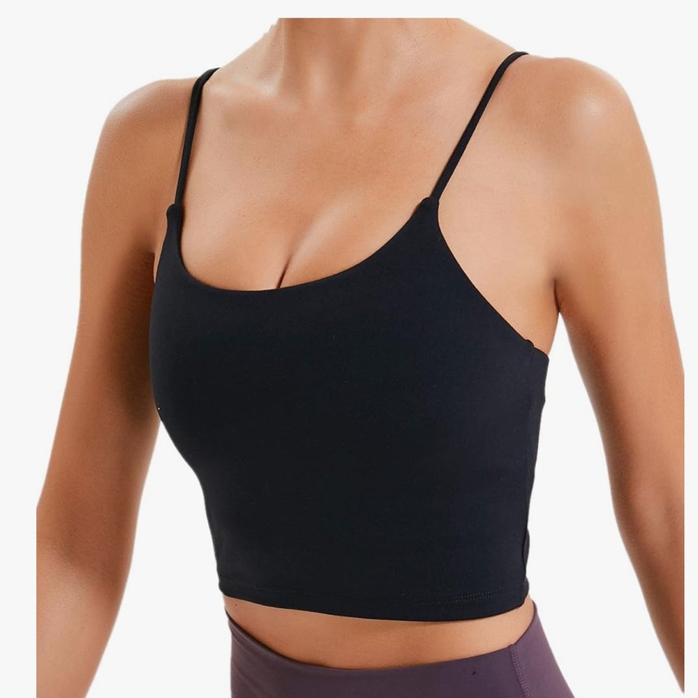 Black Women's sports bra Top